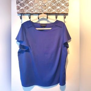 Lane Bryant Ruffle Sleeve Blouse Top